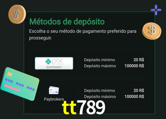 O cassino tt789 oferece uma grande variedade de métodos de pagamento